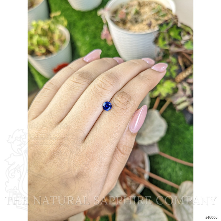 0.68 Ct. Blue Sapphire from Ceylon (Sri Lanka)