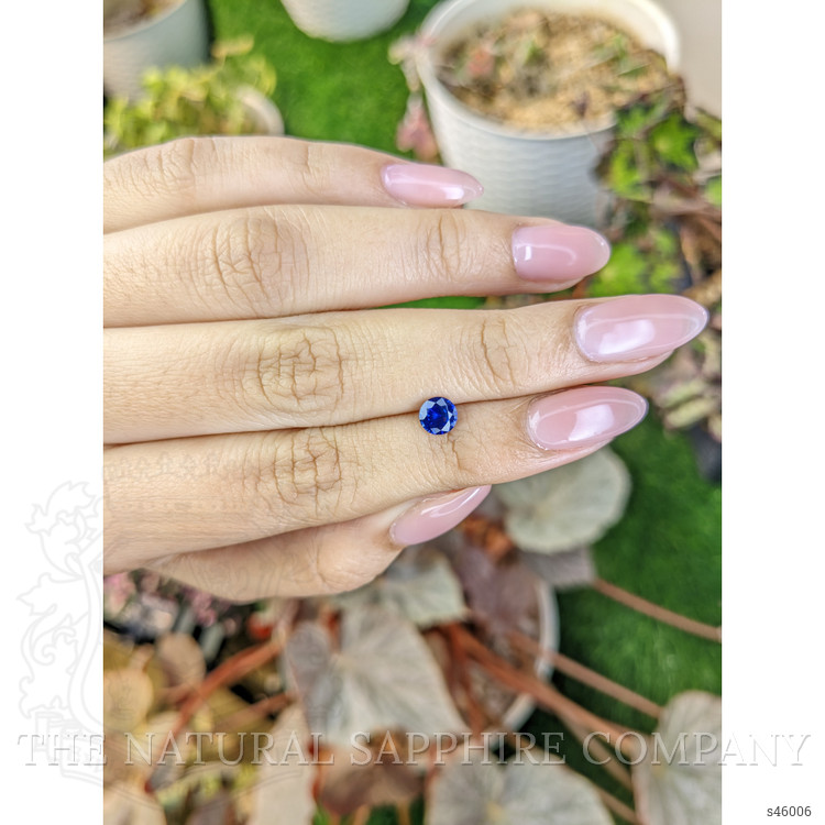 0.68 Ct. Blue Sapphire from Ceylon (Sri Lanka)