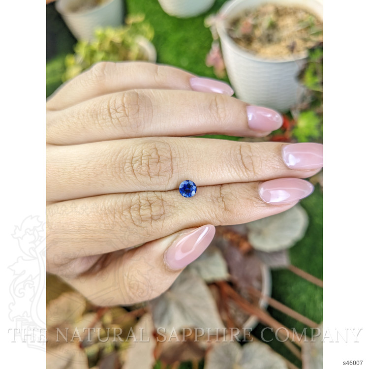 0.69 Ct. Blue Sapphire from Ceylon (Sri Lanka)