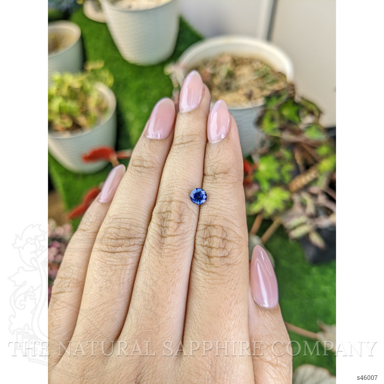 0.69 Ct. Blue Sapphire from Ceylon (Sri Lanka)