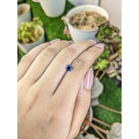 0.69 Ct. Blue Sapphire from Ceylon (Sri Lanka) Life Style