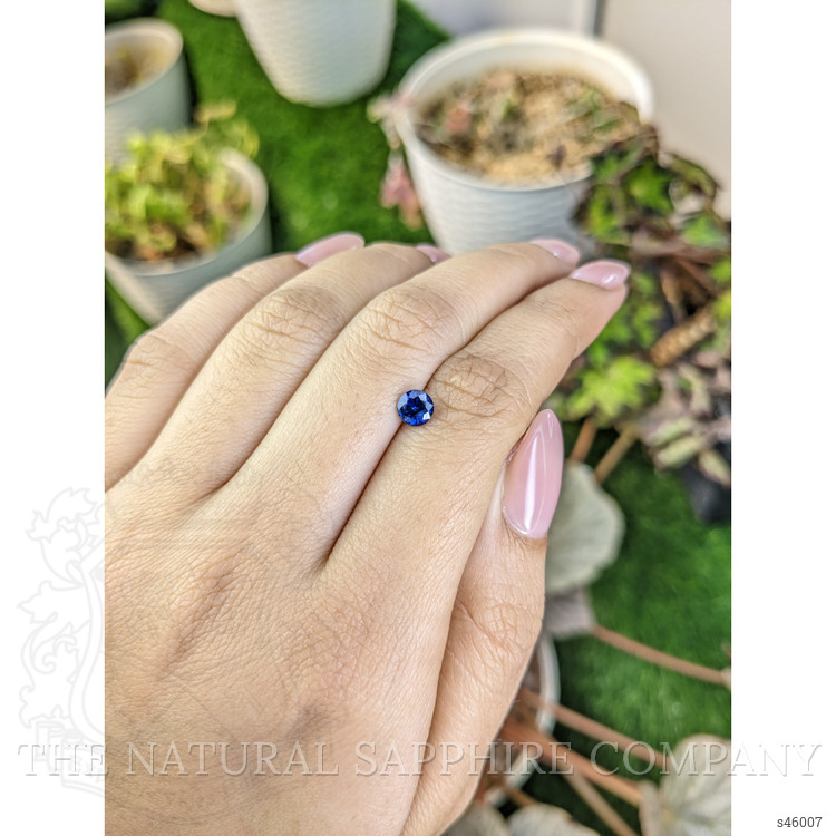 0.69 Ct. Blue Sapphire from Ceylon (Sri Lanka)