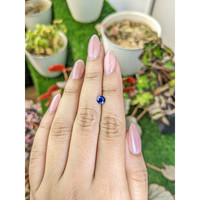0.62 Ct. Blue Sapphire from Ceylon (Sri Lanka) Life Style