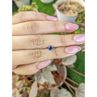 0.62 Ct. Blue Sapphire from Ceylon (Sri Lanka) Life Style