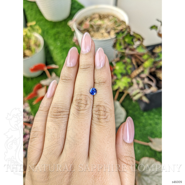 0.56 Ct. Blue Sapphire from Ceylon (Sri Lanka)