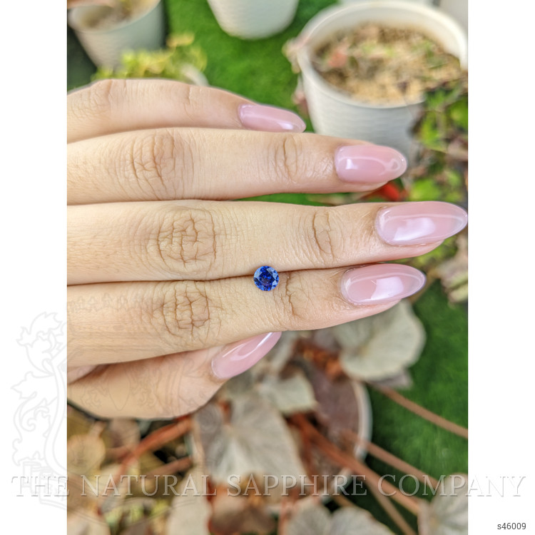0.56 Ct. Blue Sapphire from Ceylon (Sri Lanka)