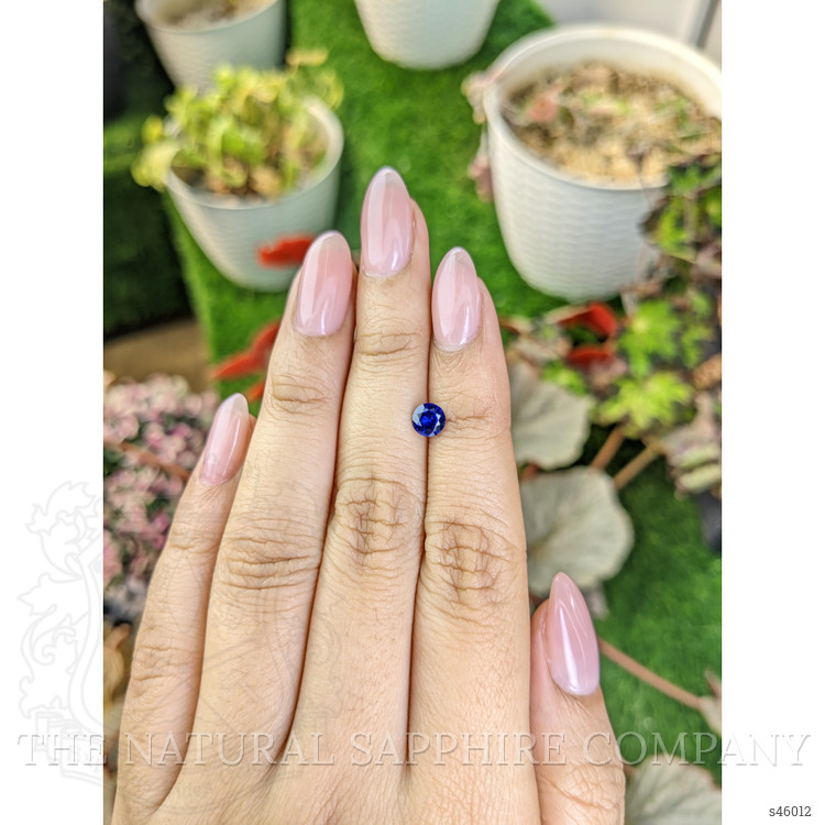 0.63 Ct. Blue Sapphire from Ceylon (Sri Lanka)
