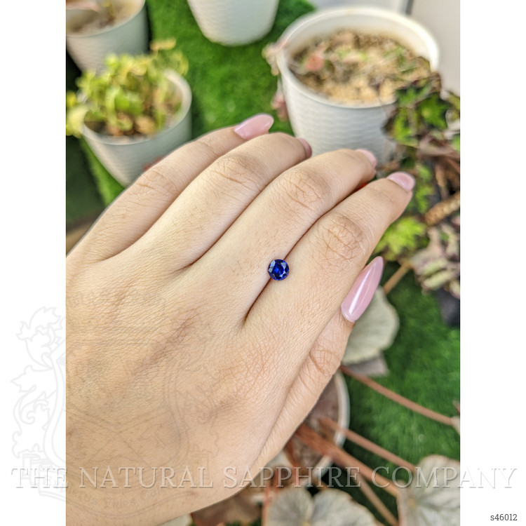 0.63 Ct. Blue Sapphire from Ceylon (Sri Lanka)