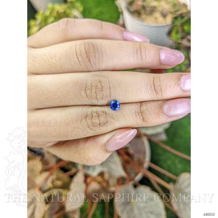 0.58 Ct. Blue Sapphire from Ceylon (Sri Lanka)