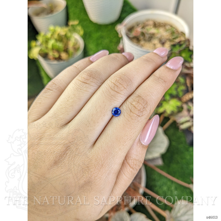 0.58 Ct. Blue Sapphire from Ceylon (Sri Lanka)