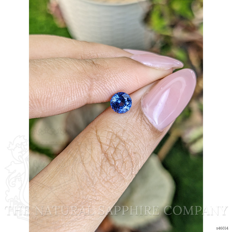 0.77 Ct. Blue Sapphire from Ceylon (Sri Lanka)