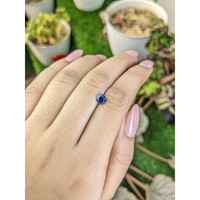 0.77 Ct. Blue Sapphire from Ceylon (Sri Lanka) Life Style