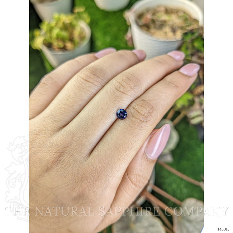 0.64 Ct. Blue Sapphire from Ceylon (Sri Lanka)