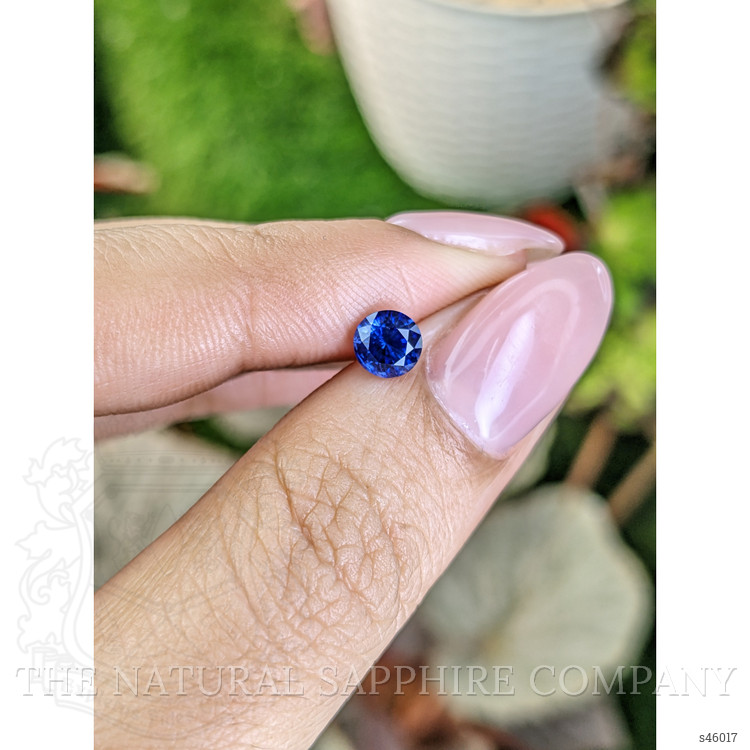 0.77 Ct. Blue Sapphire from Ceylon (Sri Lanka)