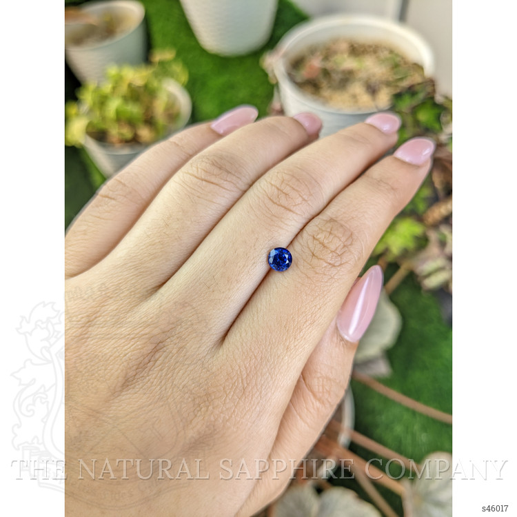 0.77 Ct. Blue Sapphire from Ceylon (Sri Lanka)