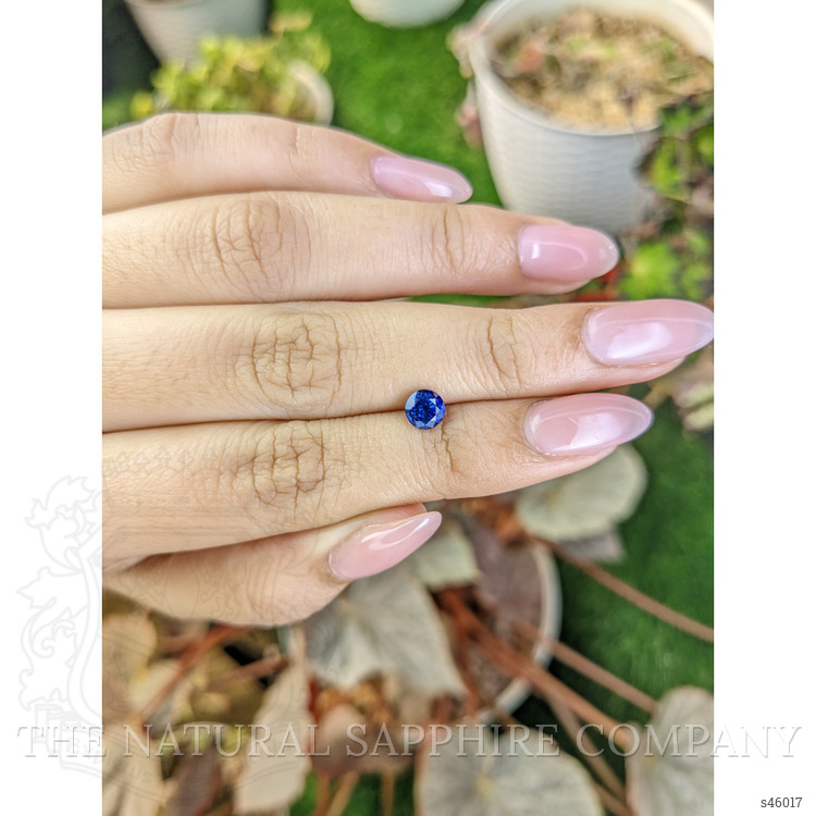 0.77 Ct. Blue Sapphire from Ceylon (Sri Lanka)
