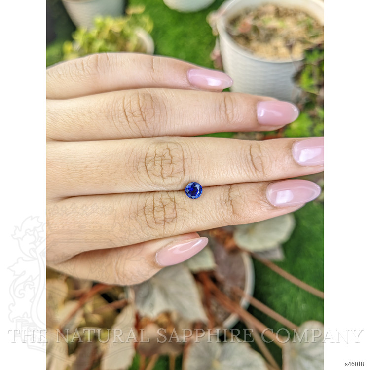 0.64 Ct. Blue Sapphire from Ceylon (Sri Lanka)