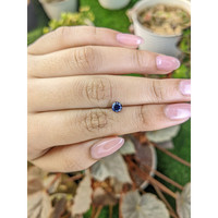 0.64 Ct. Blue Sapphire from Ceylon (Sri Lanka) Life Style
