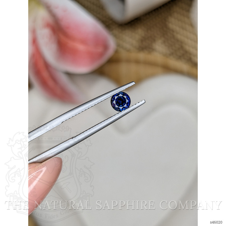 0.64 Ct. Blue Sapphire from Ceylon (Sri Lanka)
