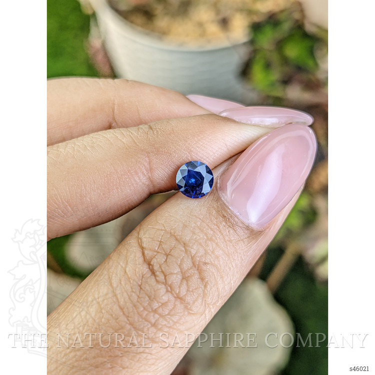 0.76 Ct. Blue Sapphire from Ceylon (Sri Lanka)