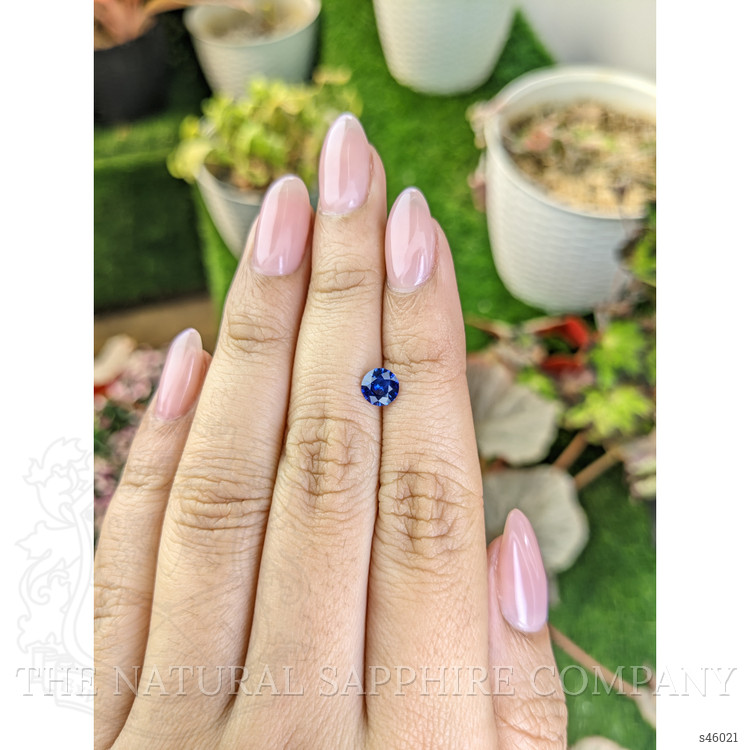 0.76 Ct. Blue Sapphire from Ceylon (Sri Lanka)