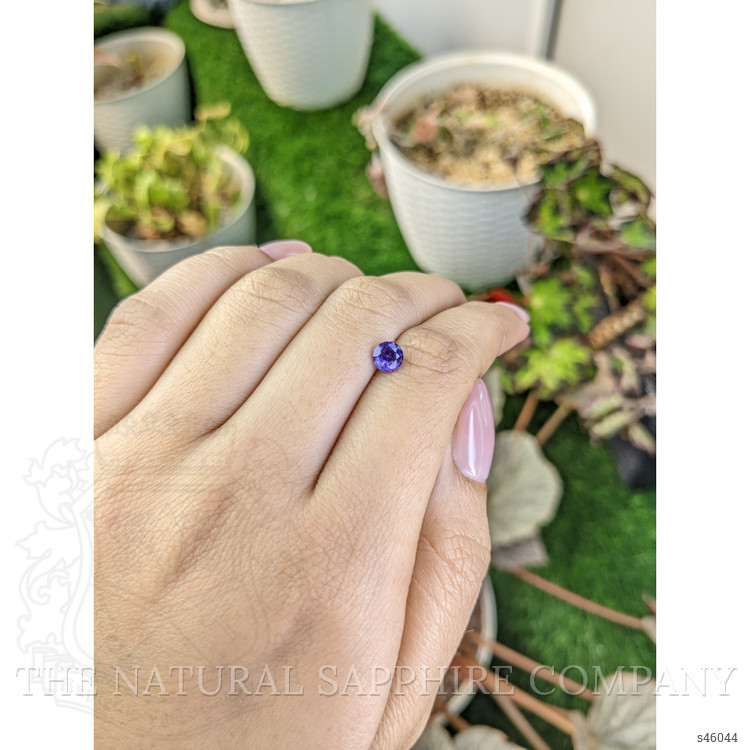 0.81 Ct. Bluish Purple Sapphire from Ceylon (Sri Lanka)