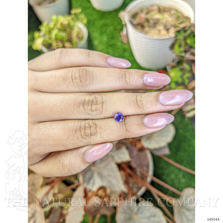0.81 Ct. Bluish Purple Sapphire from Ceylon (Sri Lanka)