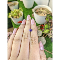 0.81 Ct. Bluish Purple Sapphire from Ceylon (Sri Lanka) Life Style
