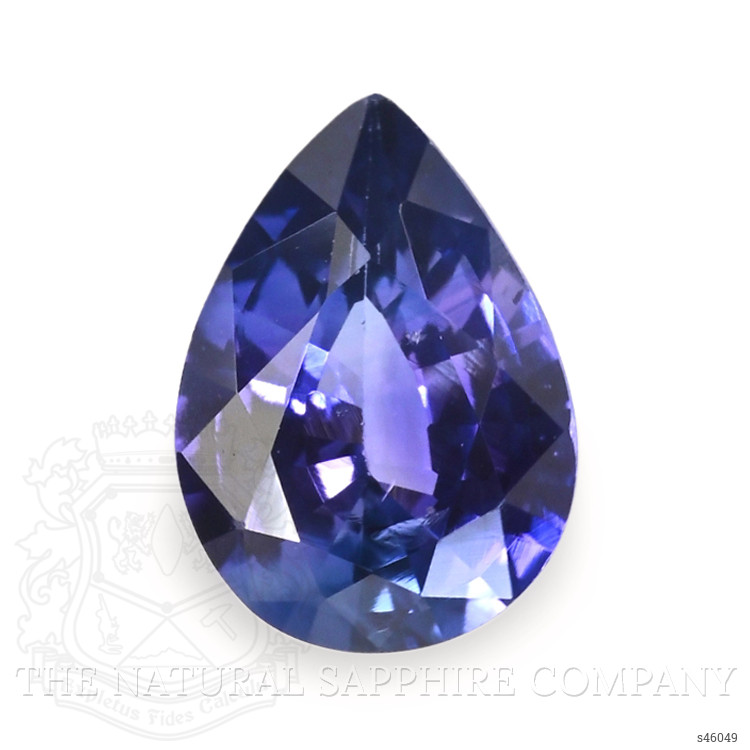 0.71 Ct. Purplish Blue Sapphire from Ceylon (Sri Lanka)