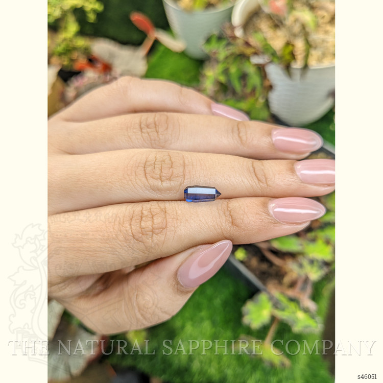 1.96 Ct. Blue Sapphire Crystal from Ceylon (Sri Lanka)