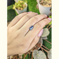1.96 Ct. Blue Sapphire Crystal from Ceylon (Sri Lanka) Life Style
