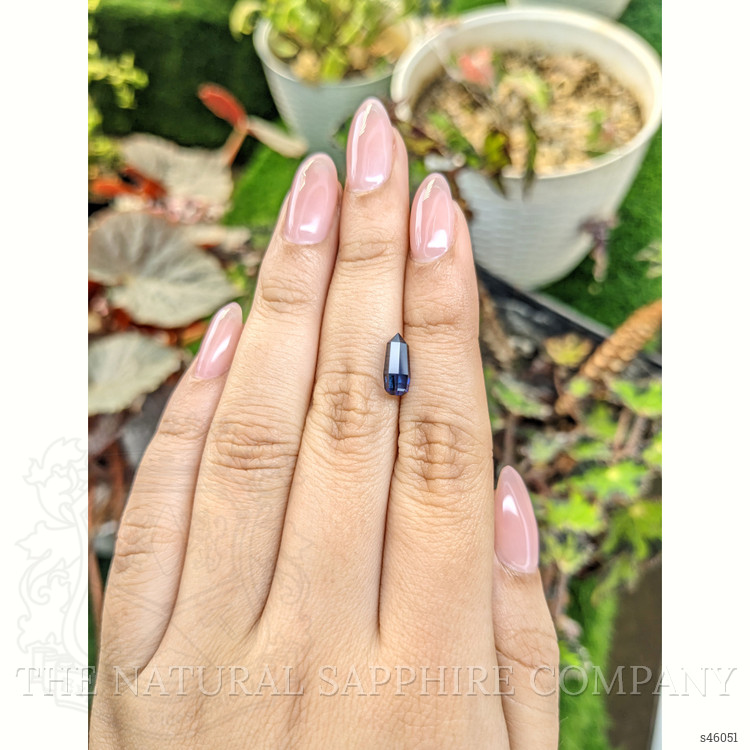 1.96 Ct. Blue Sapphire Crystal from Ceylon (Sri Lanka)