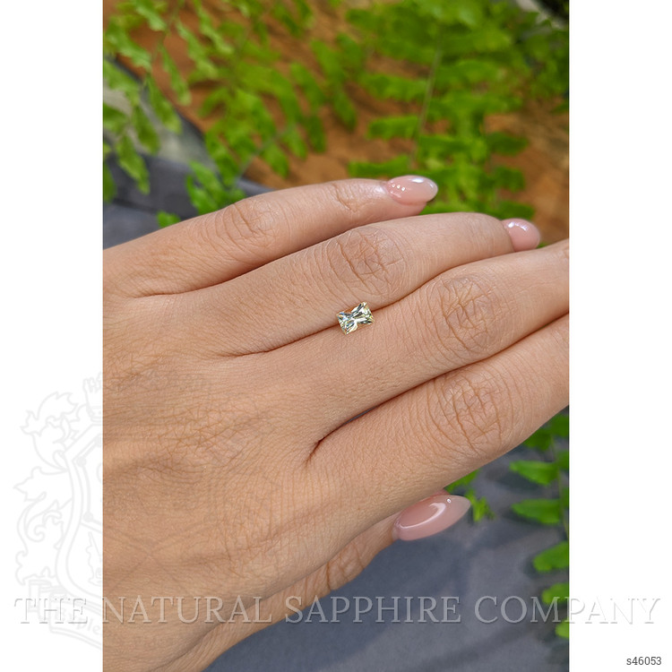 0.55 Ct. Yellowish Green Sapphire from Madagascar