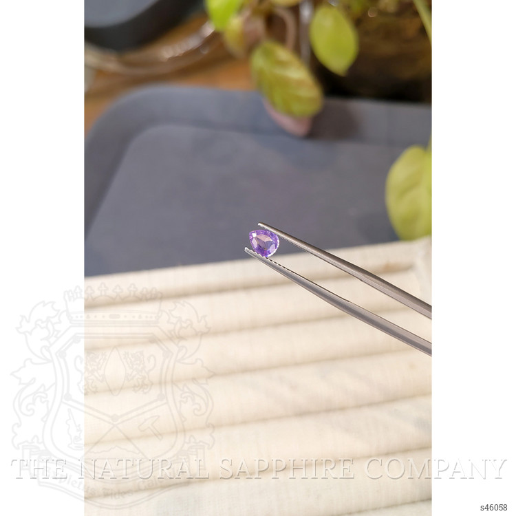 0.55 Ct. Pinkish Purple Sapphire from Ceylon (Sri Lanka)