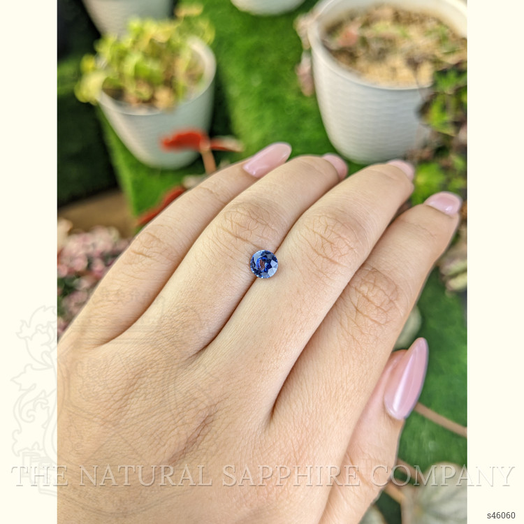 0.88 Ct. Blue Sapphire from Ceylon (Sri Lanka)