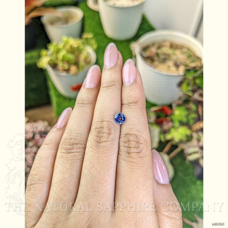0.88 Ct. Blue Sapphire from Ceylon (Sri Lanka)