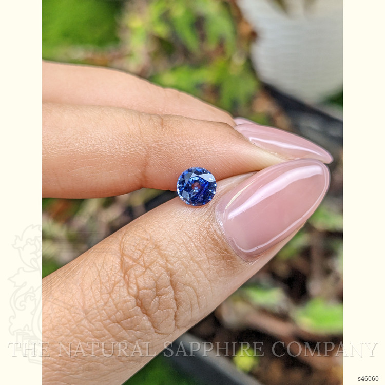 0.88 Ct. Blue Sapphire from Ceylon (Sri Lanka)