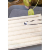 0.60 Ct. Bluish Grey Sapphire from Ceylon (Sri Lanka) Life Style