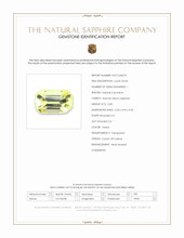 0.80 Ct. Yellow Sapphire from Ceylon (Sri Lanka) Scan Report