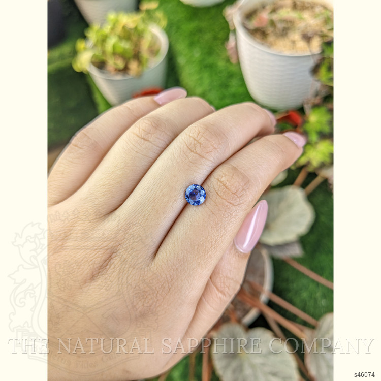 1.08 Ct. Blue Sapphire from Ceylon (Sri Lanka)