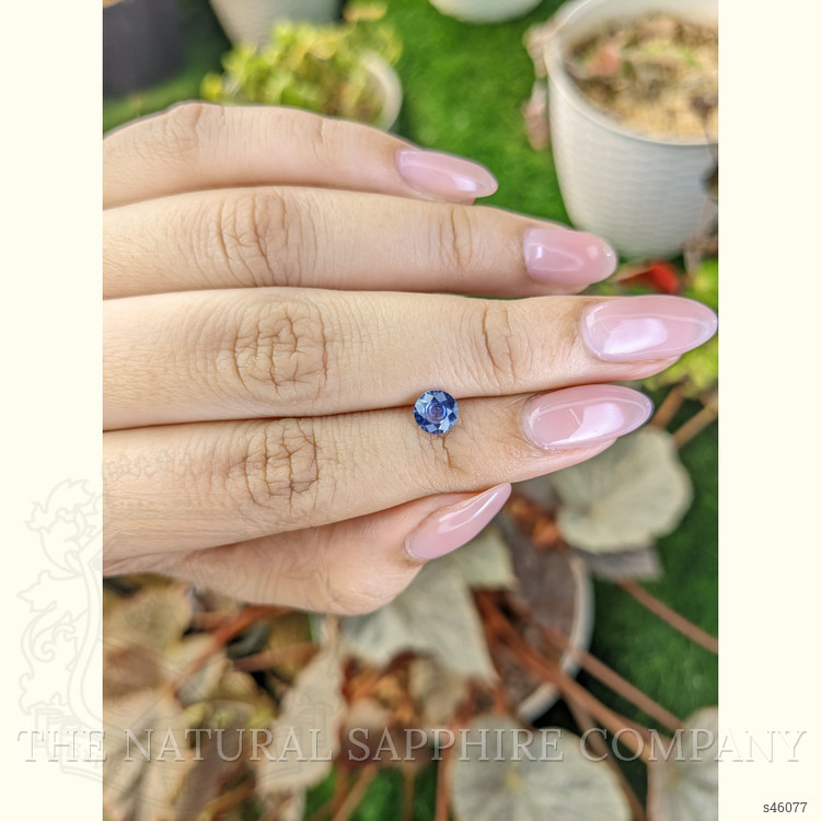 0.82 Ct. Blue Sapphire from Ceylon (Sri Lanka)