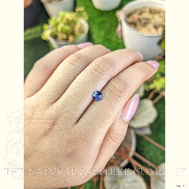 0.82 Ct. Blue Sapphire from Ceylon (Sri Lanka)