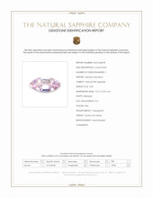 0.87 Ct. Pink Sapphire from Ceylon (Sri Lanka) Scan Report