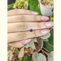 0.48 Ct. Blue Sapphire from Ceylon (Sri Lanka) Life Style