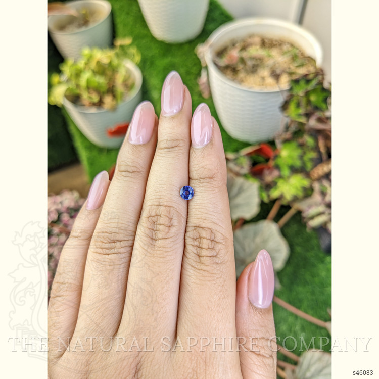 0.44 Ct. Purplish Blue Sapphire from Ceylon (Sri Lanka)