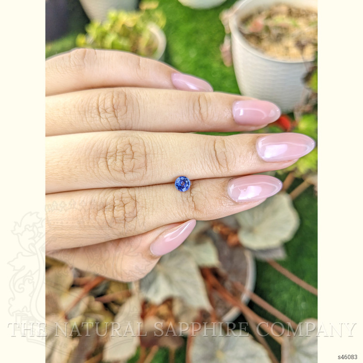 0.44 Ct. Purplish Blue Sapphire from Ceylon (Sri Lanka)