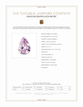 0.70 Ct. Purplish Pink Sapphire from Ceylon (Sri Lanka) Scan Report