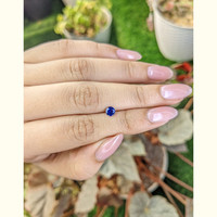 0.44 Ct. Blue Sapphire from Ceylon (Sri Lanka) Life Style