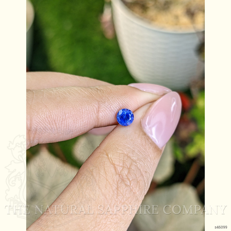 0.62 Ct. Blue Sapphire from Ceylon (Sri Lanka)