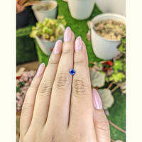 0.62 Ct. Blue Sapphire from Ceylon (Sri Lanka) Life Style